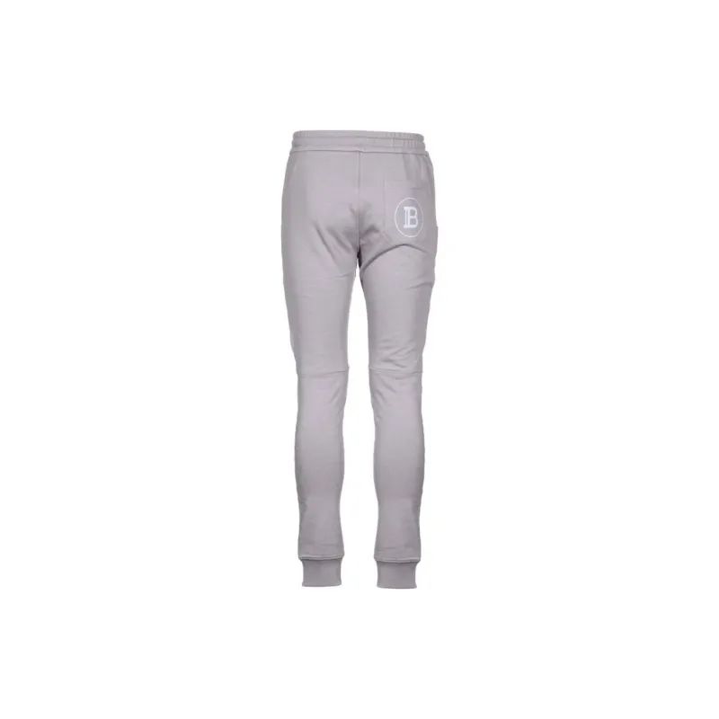 BALMAIN Knitted Sweatpants Men's Gray-8