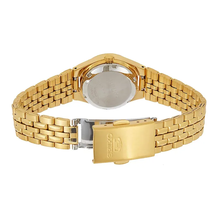 SEIKO Automatic Mechanical Movement Stainless Steel Strap Watch 26mm Women's Watch Gold Dial SYMK36K1-4