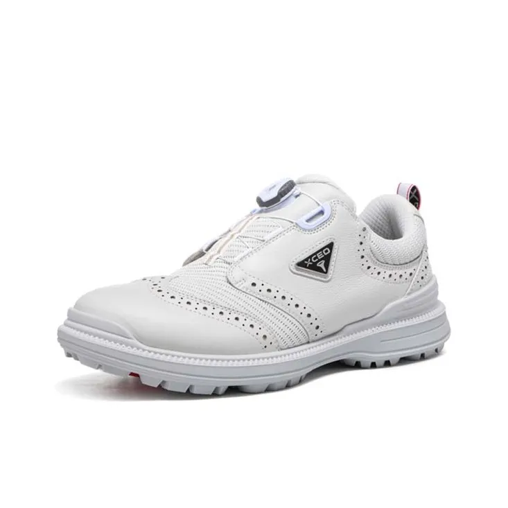 Xceo1996 Support Lightweight Rebound Low Top Golf Shoes Unisex White-2