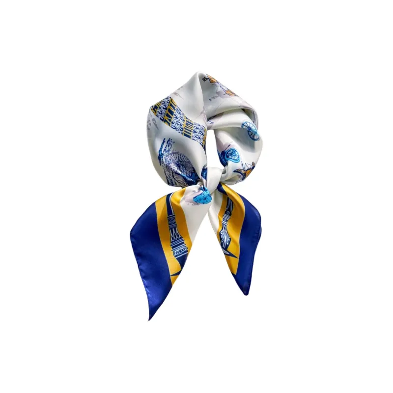 Cranta Komeia Polyester Silk Scarves Women's-0