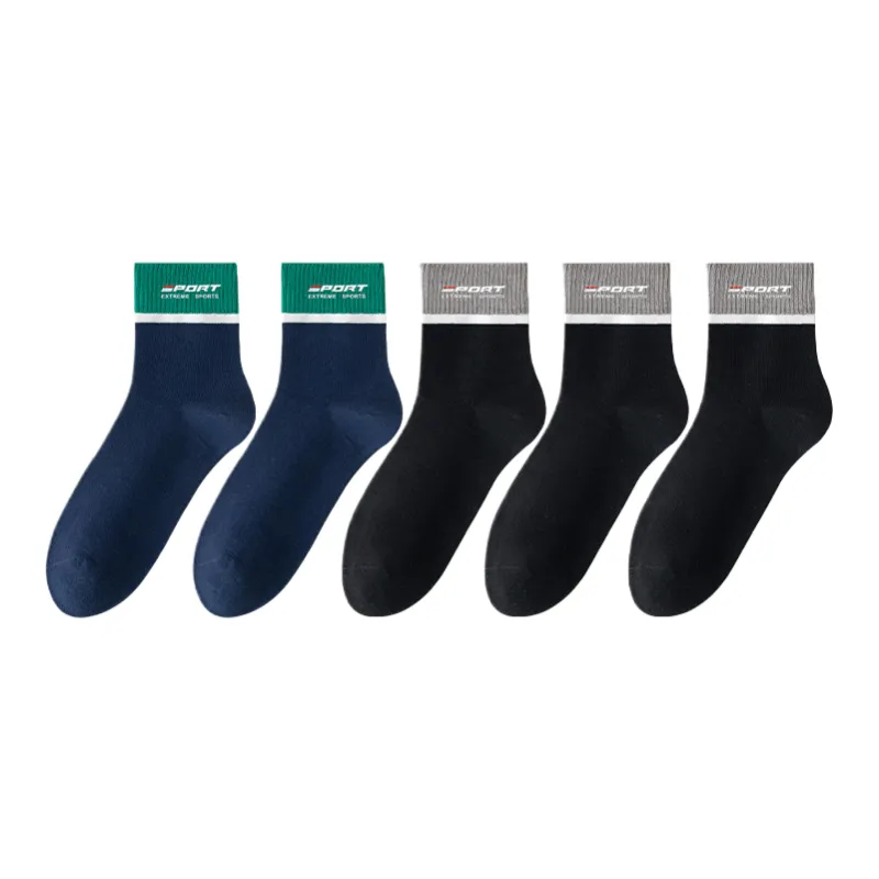 Lan Miao Mid Calf Socks Men 5 Pack-7
