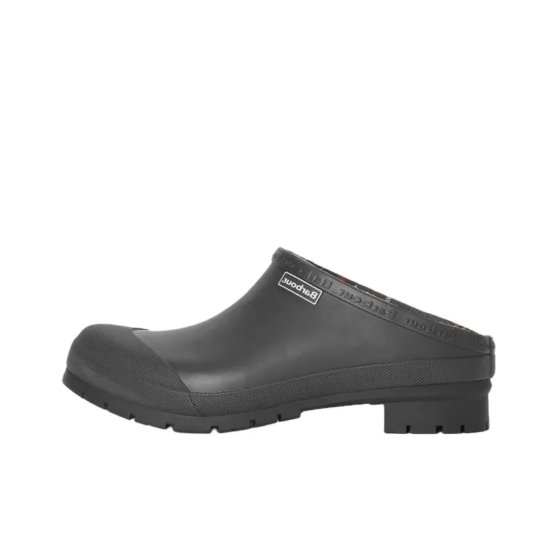 BARBOUR Antibacterial Closed Toe Slippers Men's Black-0