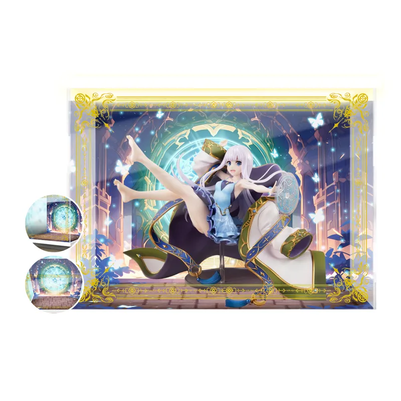 AOWOBOX She Professed Herself Pupil Of The Wise Man Mira Figure Display Case Model Accessories-8