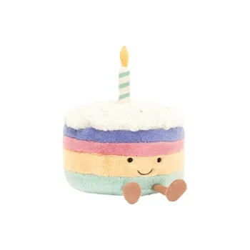 JELLYCAT Amuseable Rainbow Birthday Cake Plush Toy
