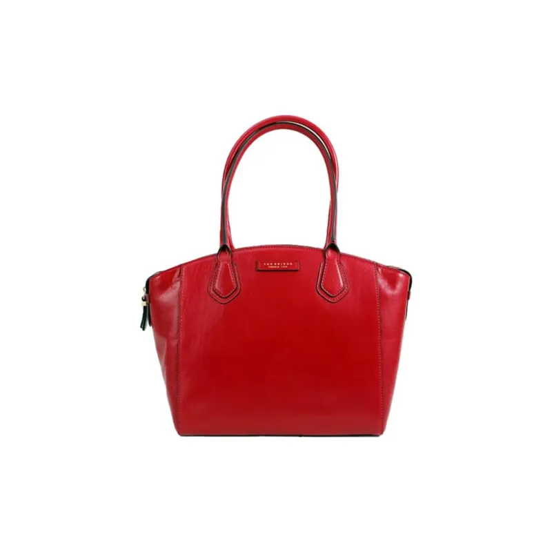 THE BRIDGE Leather Clutch Bag Over The Shoulder Women's Red-2