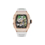 HBR926-Rose Case White Strap