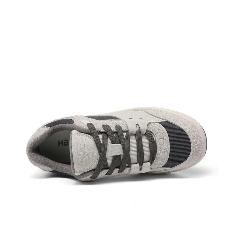 Haobin Thicker Bottom Increases Low Top Skateboard Shoes Unisex Gray Blue-1
