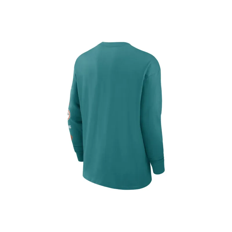 Nike Miami Dolphins Rewind Max90 Pocket Men's Nike Nfl Long-Sleeve T-Shirt-1