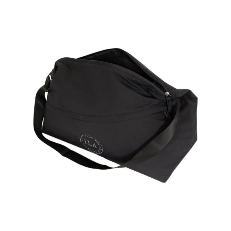 FILA Nylon Hobo Bag, Handbag, Shoulder Bag, Crossbody Bag Tubas Women's Black-4