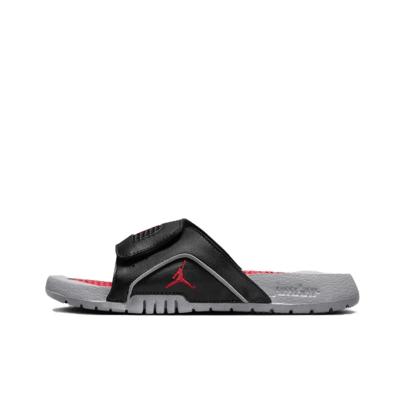 Jordan Hydro 4 Anti Slip Wear Resistant Kids' Slippers Black Teenagers-0