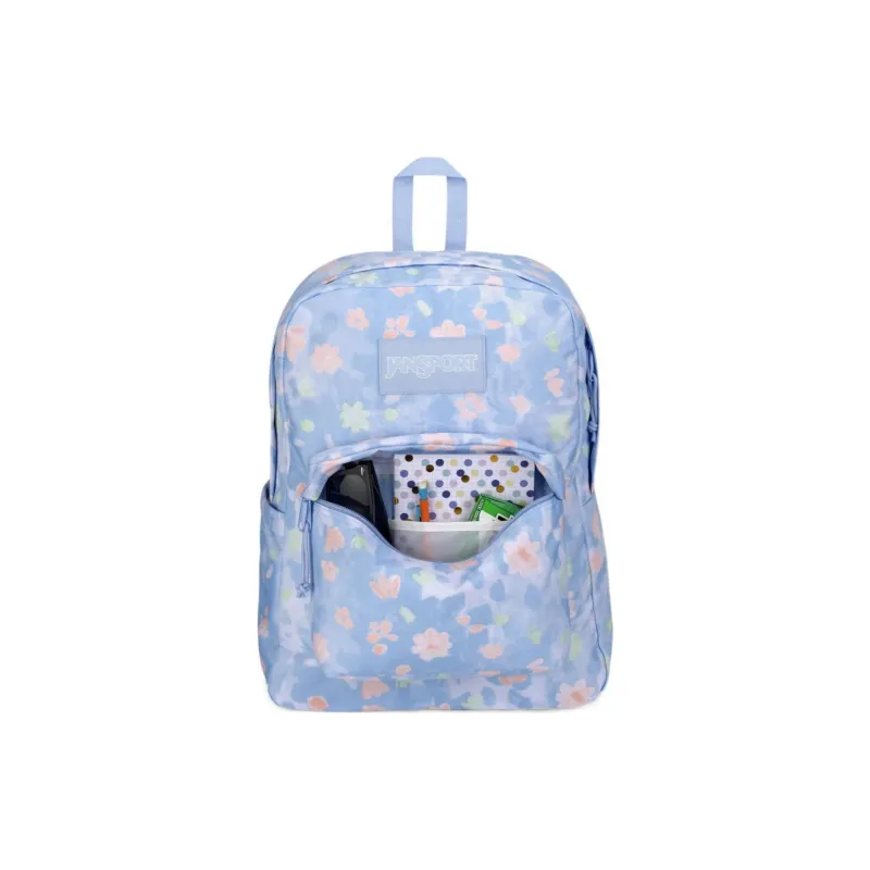 JanSport Polyester Backpack Medium Size Unisex Embroidered Blue-3