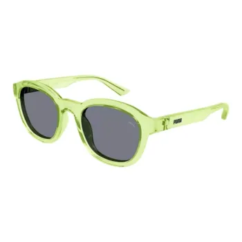 PUMA Oval Sunglasses Women's Neon Green