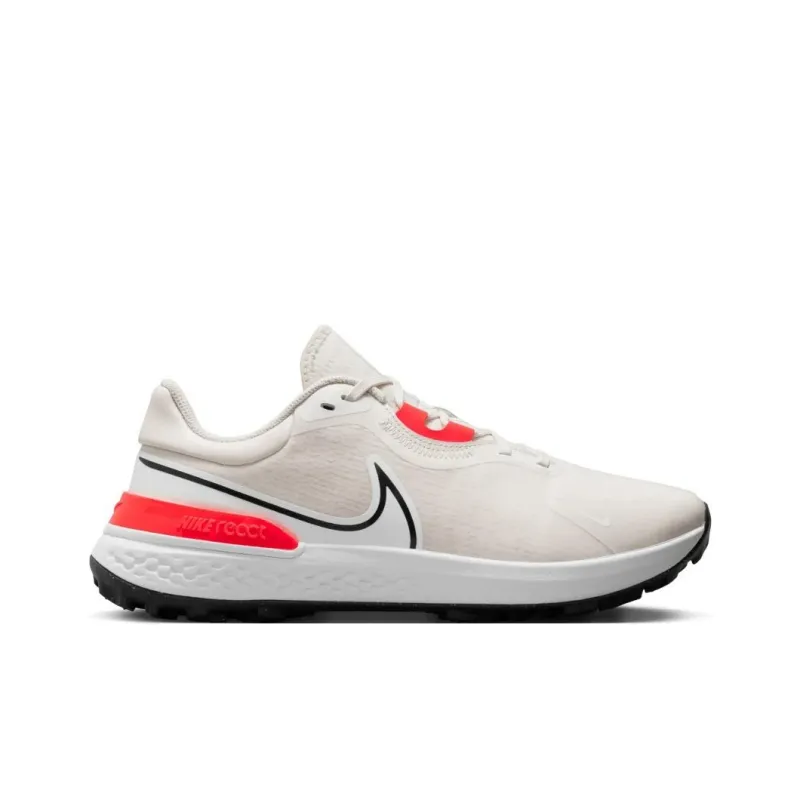 Nike React Infinity Pro 2 Anti Slip Wear Resistant Low Top Golf Shoes Men White Red-1