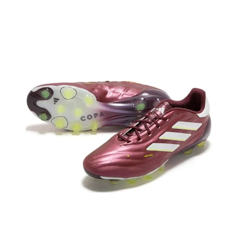 Adidas COPA PURE 2 Soccer Shoes Men Low Top Shadow Red/Footwear White/Team Solar Yellow-3