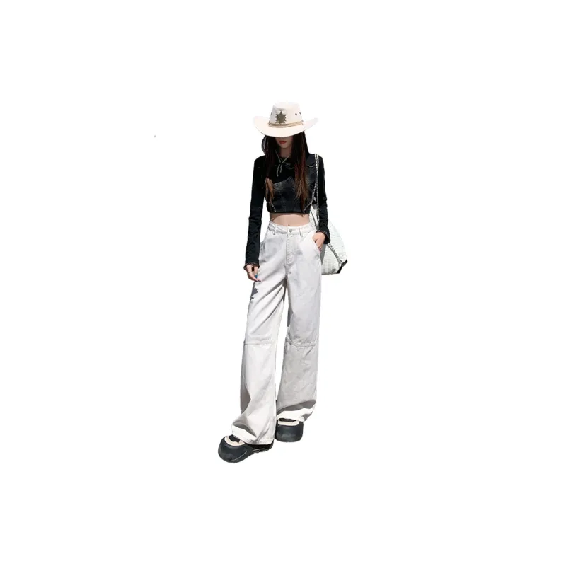 FHMY Casual Pants Women's Khaki Apricot-3