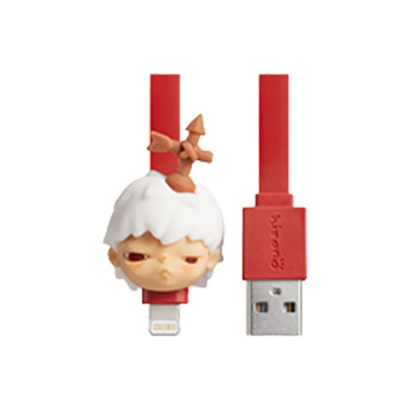 POP MART HIRONO ONO Mute Drama Collection Cable Type-C Blind Box Products Single Blind Box/whole Box 9 Pcs-3