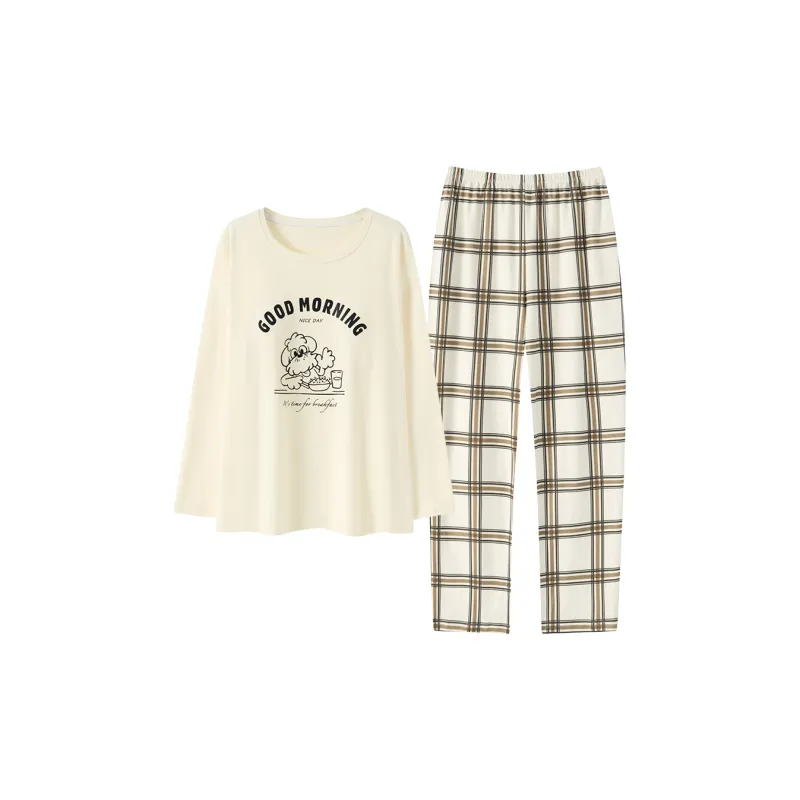 Sleeping Beauty Pajama Set Women's White-0