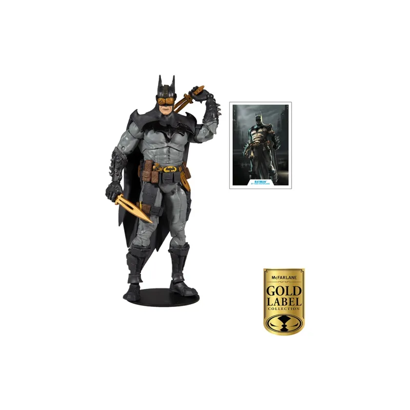 McFARLANE Batman DC Doll Old Mac Gold Logo Collection Scale Figure Bonus Gifts-2
