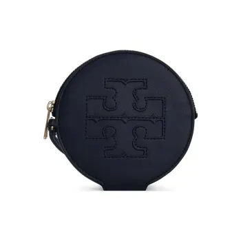 TORY BURCH Ella Leather Card Holder Women's Black