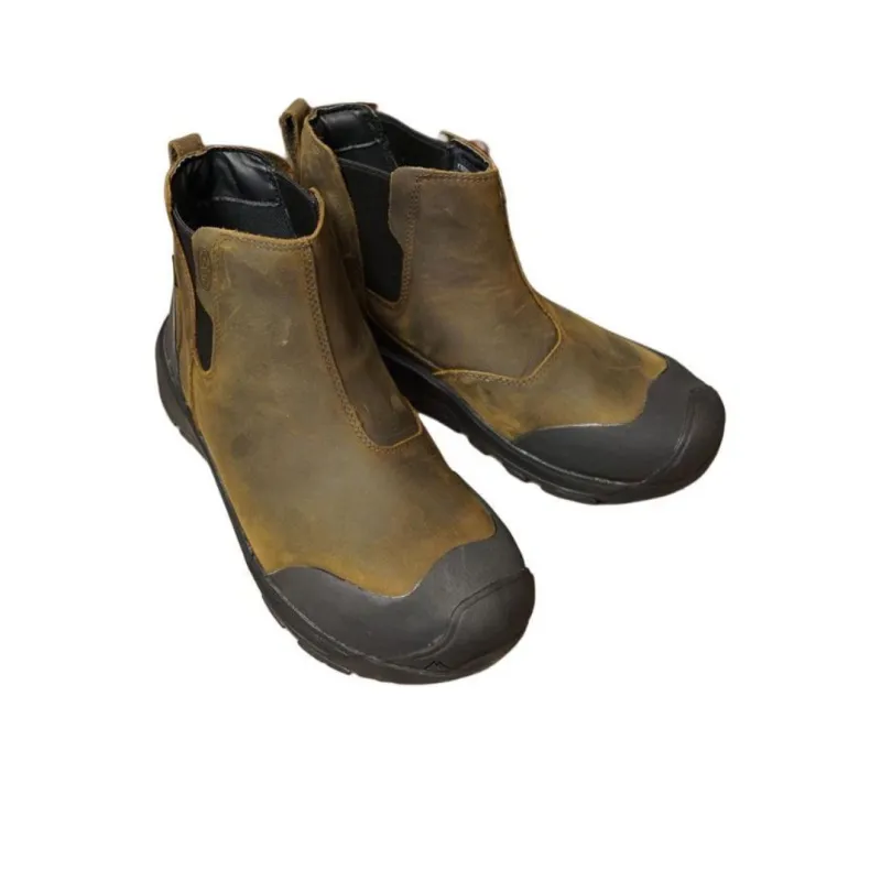 KEEN REVEL IV CHELSEA Short Chelsea Boots Men Brown Black-2
