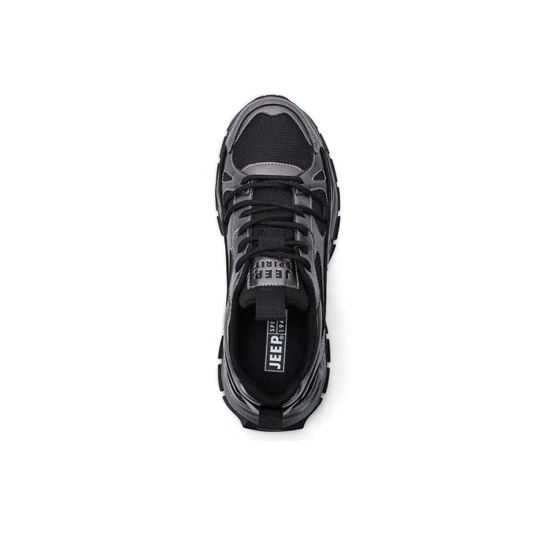JEEP SPIRIT Slip Resistant Breathable Low Top Chunky Sneakers Men Bronze-5