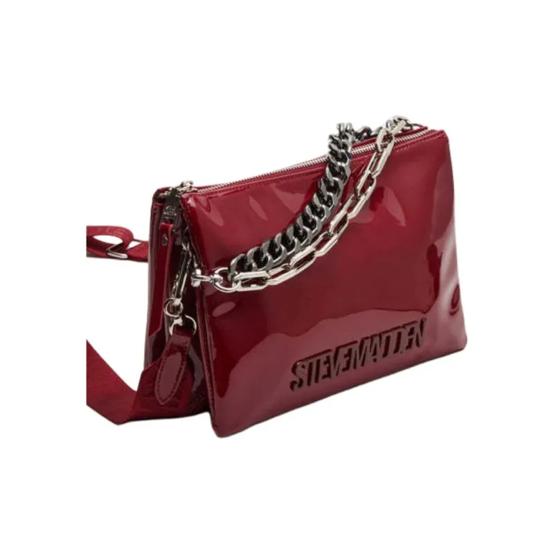 STEVE MADDEN Synthetic Material Shoulder Bag Women's Wine-Colored-1