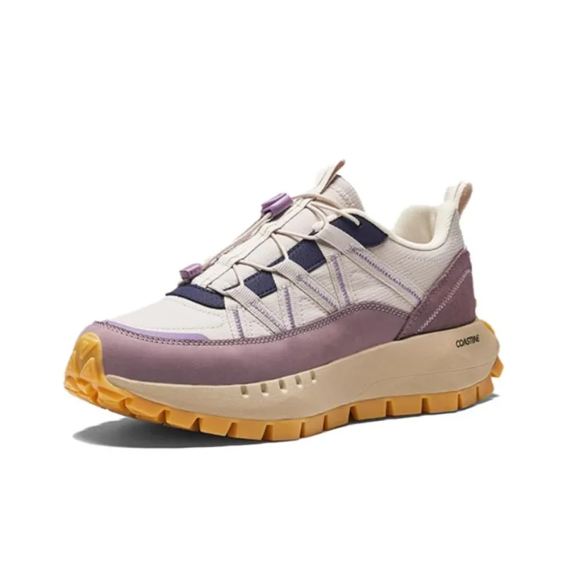 Sprandi Coastline Series Anti-Slip Wear-Resistant Low-Top Running Shoes Women's White Gray-2
