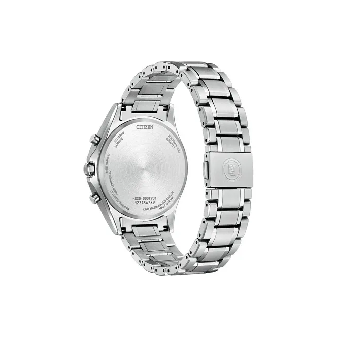 CITIZEN Mechanical Movement Titanium Strap Watch 41mm Men's Watches Blue Dial AT9130 77L-1