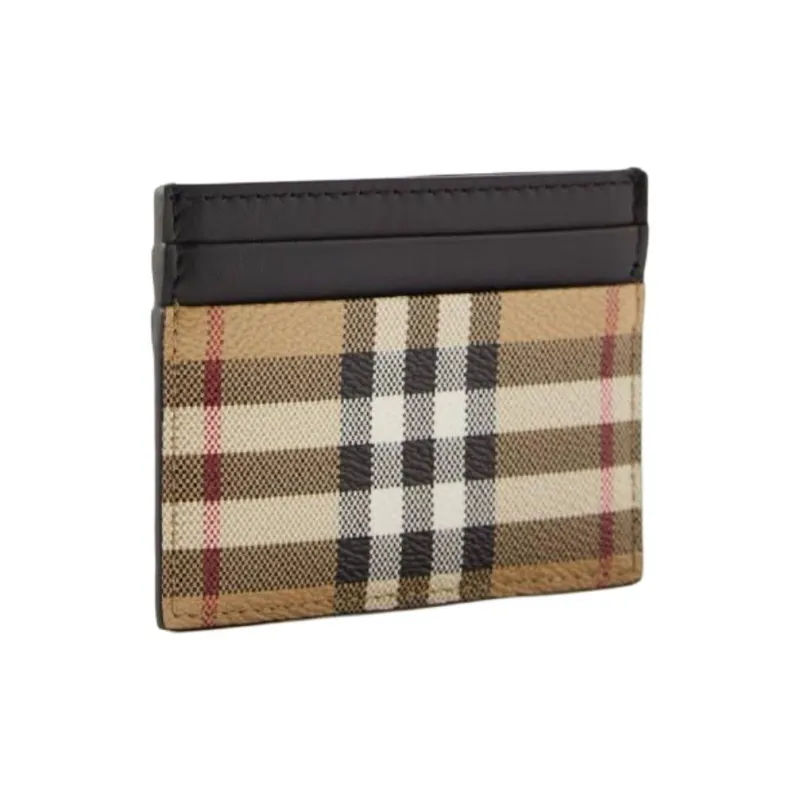 Burberry Thermoplastic Polyurethane Card Clip Card Holder Men Beige-1