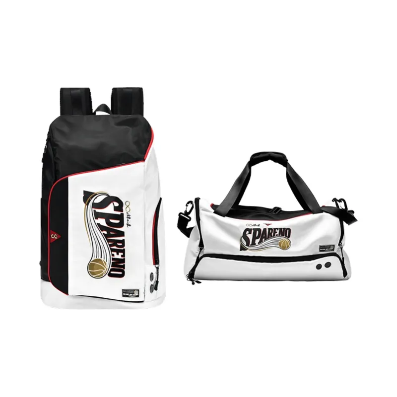 8atheist Sparenopains X DRA Collaboration Polyester Basketball Bag Backpack Large Size Unisex White-11