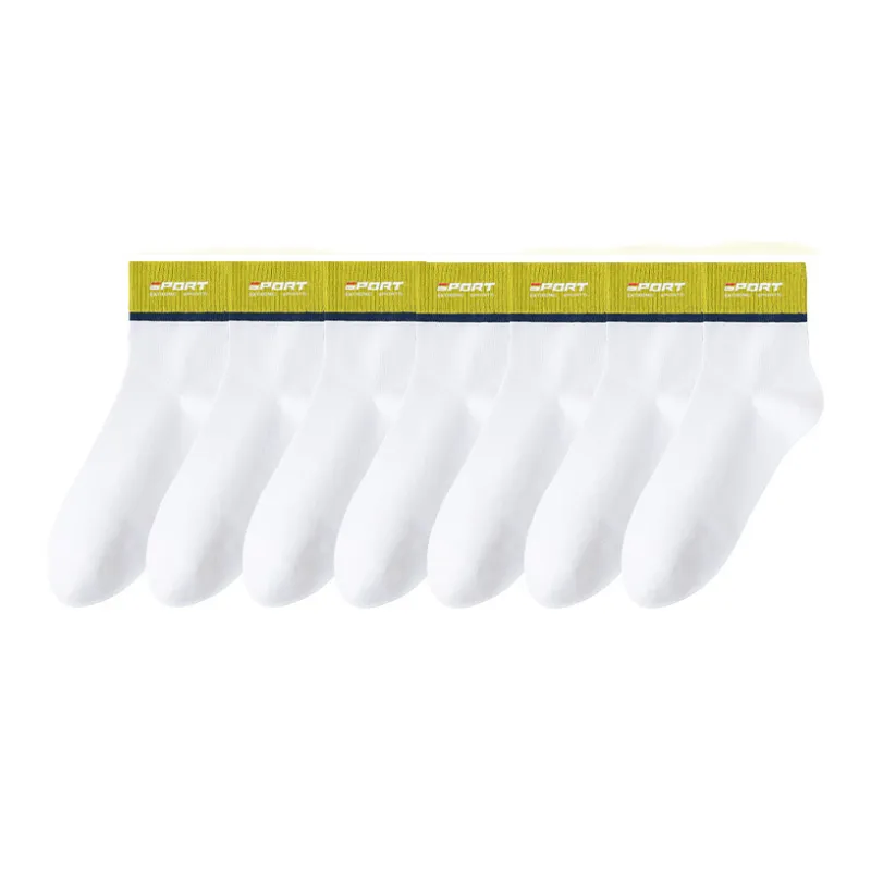 Lan Miao Mid Calf Socks Men 7 Pack-10