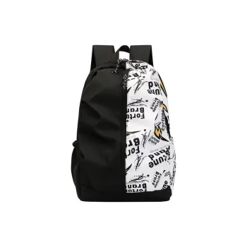 Dusen Kangaroo Nylon Backpack Unisex White/Red/Green