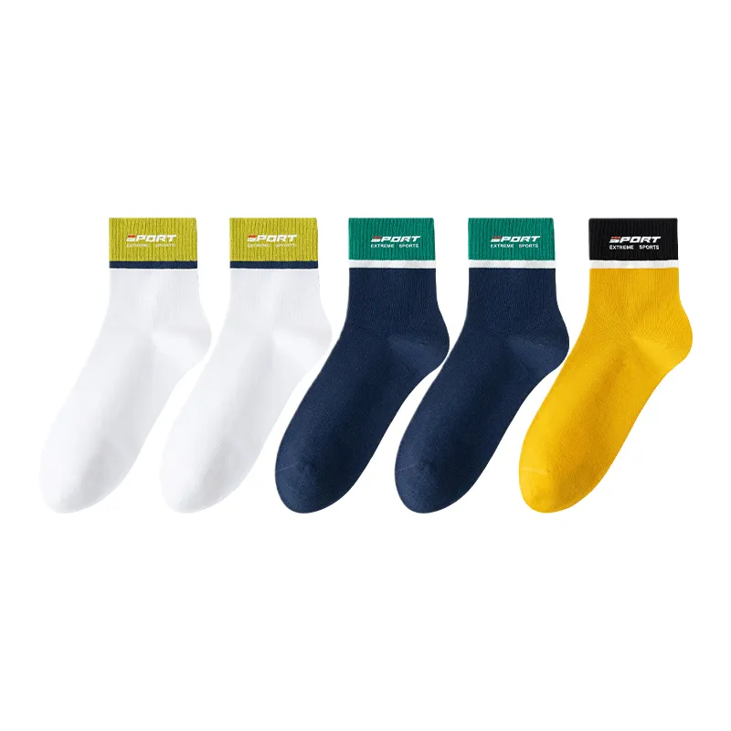 Lan Miao Mid Calf Socks Men 5 Pack-2