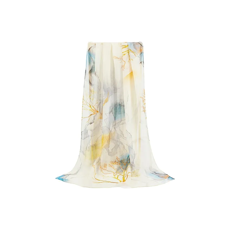Shanghai Story 100% Mulberry Silk Silk Scarves Women's Imperial Flower Evening Gift Box Set-22