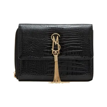 STEVE MADDEN Synthetic Material Shoulder Bag Crossbody Bag Women's Black Gold