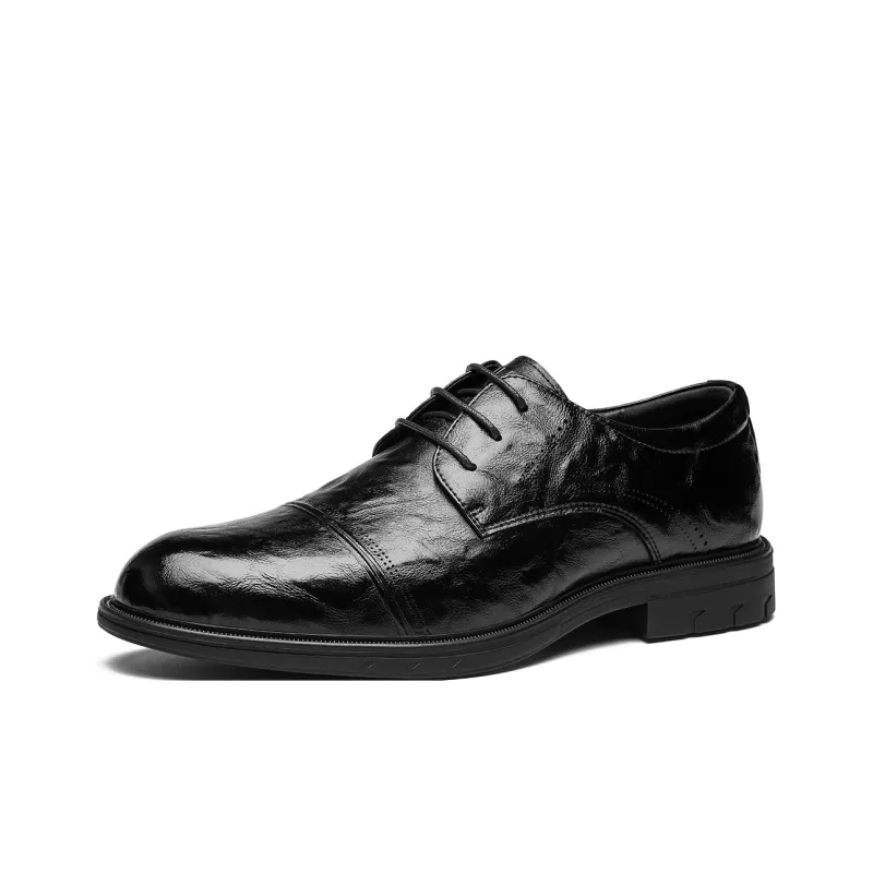 Millies Dress Shoes Men Low Top Black Brown-1