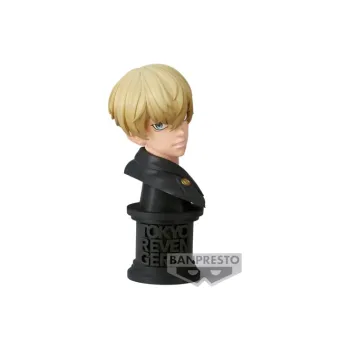 BANPRESTO Tokyo Revengers FACECULPTURES Tokyo Revengers Matano Chiyuki Bust Version A Black/Yellow Bonus Gifts 11cm