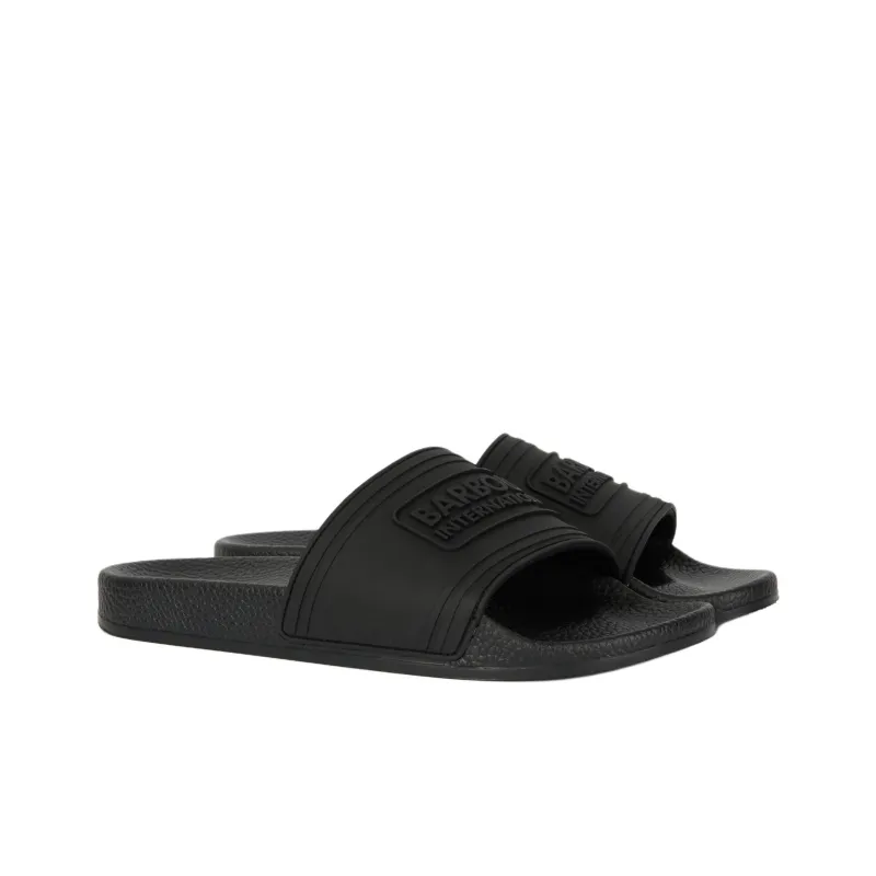 BARBOUR Slide Slippers Men's Black-2