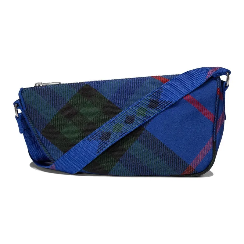 Burberry Small Shield Checked Messenger Bag-3