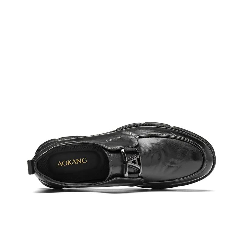 AOKANG Casual Single Shoes Men Black Box-2