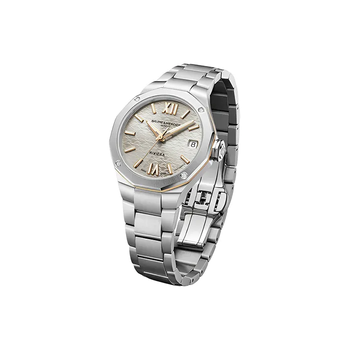 Baume & Mercier Rivera Series Automatic Mechanical Movement Women's Watch Watch Gold Dial-1