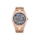 Rose Gold Strap Blue Dial HBR8022-ML