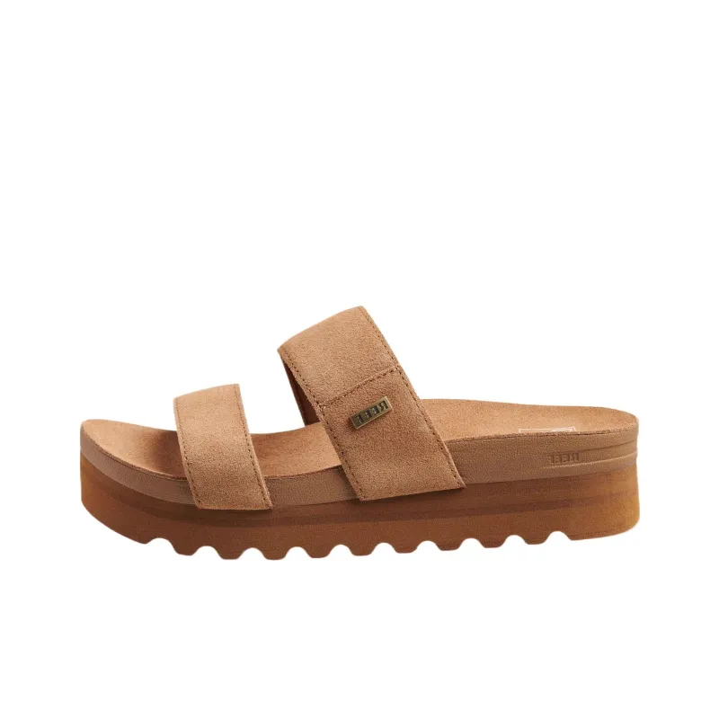 REEF Vista Hi Suede Strap Sandals Women's Brown-0