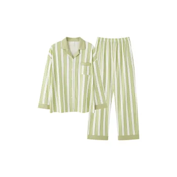 PBENO PD Pajama Set Women's Green White