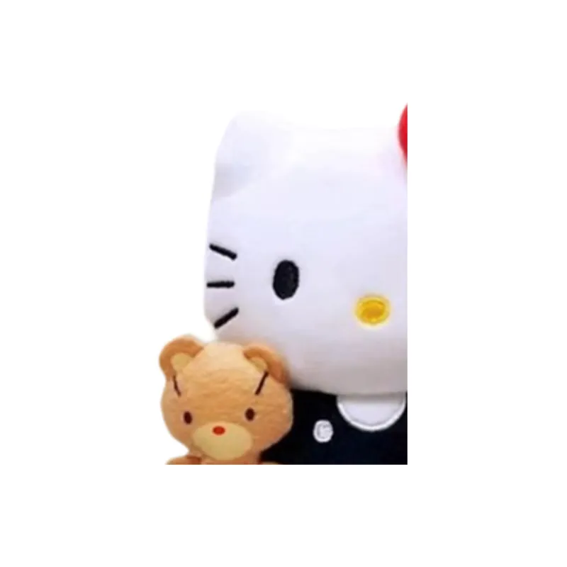 Sanrio Hello Kitty Bear Hug Overalls Dolls Plush Pendant 15cm High-4