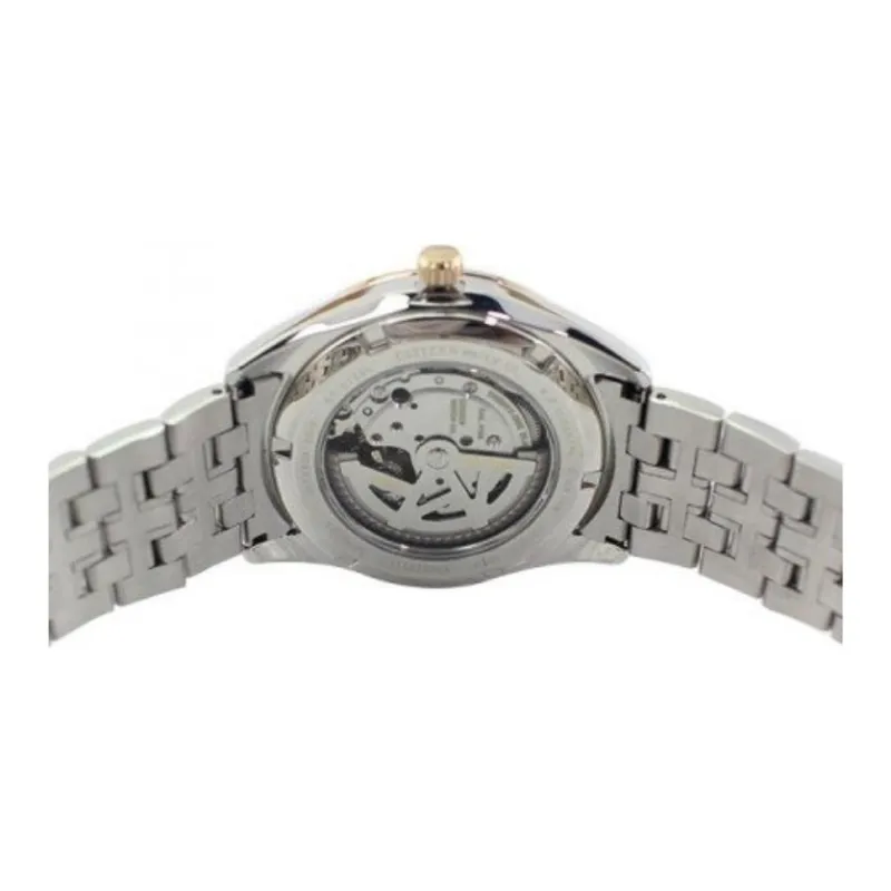 CITIZEN Mechanical Movement Stainless Steel Strap Watch Men's Watches Yellow Watch Dial-1