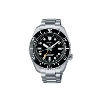 SEIKO Prospe Mechanical Movement Stainless Steel Strap Watch Men's Watch Black Dial