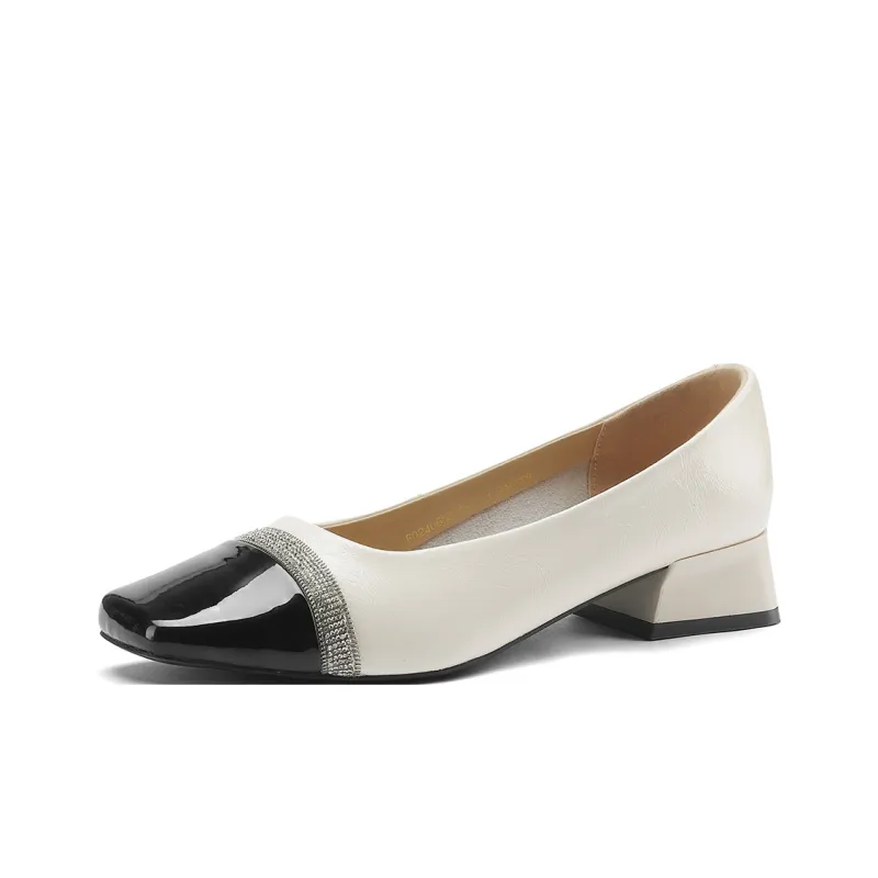 FOXER Fashion Apparel Low Vamp Small Leather Shoes Women's Casual Shoes Women's-5