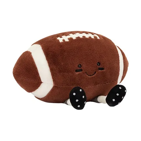 JELLYCAT Fun Sports Collection Rugby Dolls Plush Doll 27.9cm Height-1