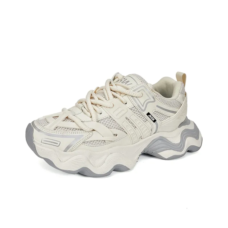 JKEM Cushioned Slip Resistant Abrasion Resistant Low Top Chunky Sneakers Men-11